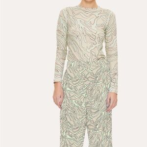 Stine Goya Juno Graffiti Zebra Print Blouse